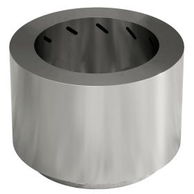 Outsunny Smokeless Fire Pit, Portable Camping Bonfire Stove with Poker for Backyard Patio Picnic, Stainless Steel, Silver