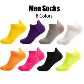 8 Pairs Men Athletic Socks Low Cut Cushion Running Socks Anti-slip And Anti-odor Breathable Comfort For Sports Running Fitness Cycling (Option: Men)