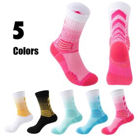 5 Pairs Mens Athletic Socks Cushion Running Socks Breathable Comfort For Sports Anti-odor And Anti-slip For Running Fitness Cycling (Option: Men)
